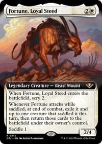 Fortune, Loyal Steed (Extended Art) - Outlaws of Thunder Junction - Magic: The Gathering card