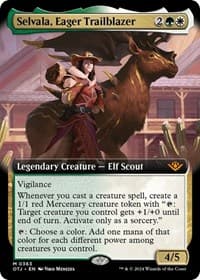 Selvala, Eager Trailblazer (Extended Art) - Outlaws of Thunder Junction - Magic: The Gathering card