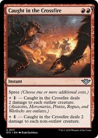Caught in the Crossfire - Outlaws of Thunder Junction - Magic: The Gathering card