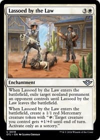 Lassoed by the Law - Outlaws of Thunder Junction - Magic: The Gathering card