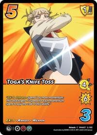 Toga's Knife Toss - UniVersus: My Hero Academia: Girl Power - UniVersus card