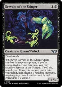 Servant of the Stinger - Outlaws of Thunder Junction - Magic: The Gathering card