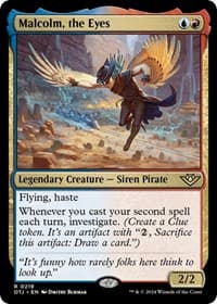 Malcolm, the Eyes - Outlaws of Thunder Junction - Magic: The Gathering card