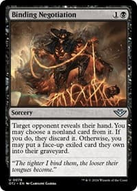 Binding Negotiation - Outlaws of Thunder Junction - Magic: The Gathering card