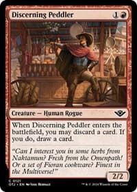 Discerning Peddler - Outlaws of Thunder Junction - Magic: The Gathering card