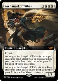 Archangel of Tithes (Extended Art) - Outlaws of Thunder Junction - Magic: The Gathering card