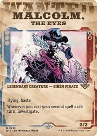 Malcolm, the Eyes (Showcase) - Outlaws of Thunder Junction - Magic: The Gathering card