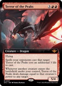 Terror of the Peaks (Extended Art) - Outlaws of Thunder Junction - Magic: The Gathering card
