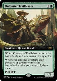 Outcaster Trailblazer (Extended Art) - Outlaws of Thunder Junction - Magic: The Gathering card