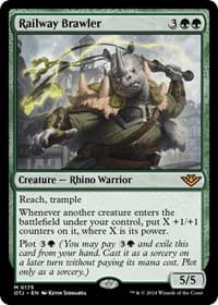 Railway Brawler - Outlaws of Thunder Junction - Magic: The Gathering card