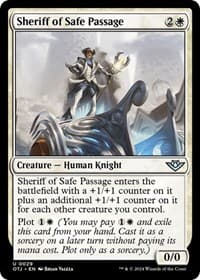 Sheriff of Safe Passage - Outlaws of Thunder Junction - Magic: The Gathering card