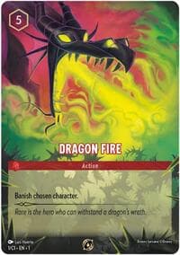 Dragon Fire (1/C1) - Disney Lorcana Promo Cards - Disney Lorcana card