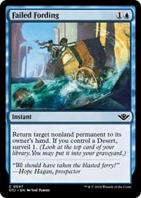 Failed Fording - Outlaws of Thunder Junction - Magic: The Gathering card