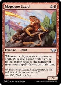 Magebane Lizard - Outlaws of Thunder Junction - Magic: The Gathering card