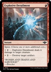 Explosive Derailment - Outlaws of Thunder Junction - Magic: The Gathering card