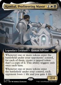 Kambal, Profiteering Mayor (Extended Art) - Outlaws of Thunder Junction - Magic: The Gathering card