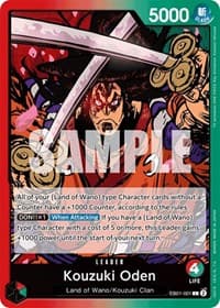 Kouzuki Oden - Extra Booster: Memorial Collection - One Piece Card Game card
