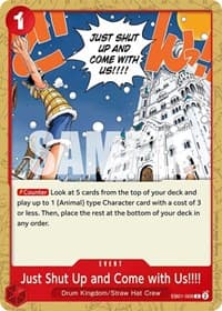 Just Shut Up and Come with Us!!!! - Extra Booster: Memorial Collection - One Piece Card Game card