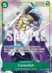 Cavendish (Alternate Art) - Extra Booster: Memorial Collection - One Piece Card Game card