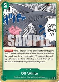 Off-White - Extra Booster: Memorial Collection - One Piece Card Game card