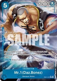 Mr. 1 (Daz.Bonez) (Alternate Art) - Extra Booster: Memorial Collection - One Piece Card Game card
