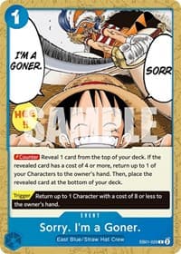 Sorry. I'm a Goner. - Extra Booster: Memorial Collection - One Piece Card Game card