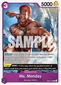 Ms. Monday - Extra Booster: Memorial Collection - One Piece Card Game card