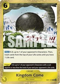 Kingdom Come - Extra Booster: Memorial Collection - One Piece Card Game card