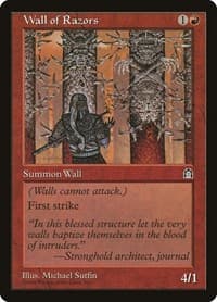 Wall of Razors - Stronghold - Magic: The Gathering card