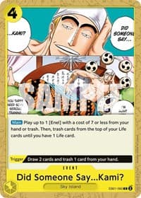 Did Someone Say...Kami? - Extra Booster: Memorial Collection - One Piece Card Game card