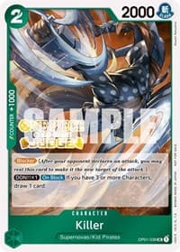 Killer (Judge Pack Vol. 3) - One Piece Promotion Cards - One Piece Card Game card