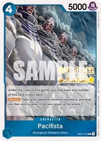 Pacifista (Judge Pack Vol. 3) - One Piece Promotion Cards - One Piece Card Game card