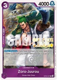 Zoro-Juurou (Judge Pack Vol. 3) - One Piece Promotion Cards - One Piece Card Game card