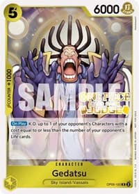 Gedatsu (Judge Pack Vol. 3) - One Piece Promotion Cards - One Piece Card Game card