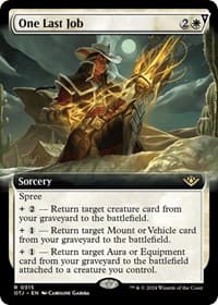 One Last Job (Extended Art) - Outlaws of Thunder Junction - Magic: The Gathering card