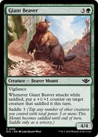Giant Beaver - Outlaws of Thunder Junction - Magic: The Gathering card
