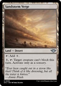 Sandstorm Verge - Outlaws of Thunder Junction - Magic: The Gathering card