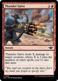 Thunder Salvo - Outlaws of Thunder Junction - Magic: The Gathering card