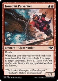 Iron-Fist Pulverizer - Outlaws of Thunder Junction - Magic: The Gathering card