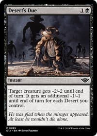 Desert's Due - Outlaws of Thunder Junction - Magic: The Gathering card