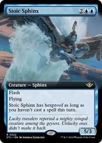 Stoic Sphinx (Extended Art) - Outlaws of Thunder Junction - Magic: The Gathering card