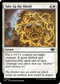 Take Up the Shield - Outlaws of Thunder Junction - Magic: The Gathering card