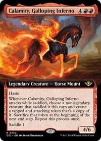Calamity, Galloping Inferno (Extended Art) - Outlaws of Thunder Junction - Magic: The Gathering card