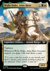 Wylie Duke, Atiin Hero (Extended Art) - Outlaws of Thunder Junction - Magic: The Gathering card