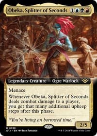 Obeka, Splitter of Seconds (Extended Art) - Outlaws of Thunder Junction - Magic: The Gathering card