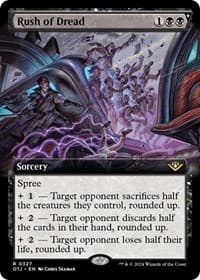 Rush of Dread (Extended Art) - Outlaws of Thunder Junction - Magic: The Gathering card