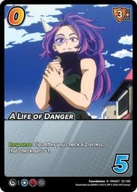 A Life of Danger - UniVersus: My Hero Academia: Girl Power - UniVersus card