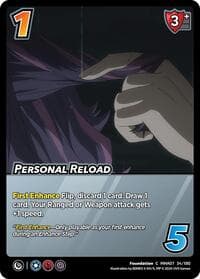 Personal Reload - UniVersus: My Hero Academia: Girl Power - UniVersus card