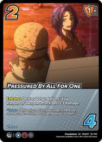 Pressured By All For One - UniVersus: My Hero Academia: Girl Power - UniVersus card