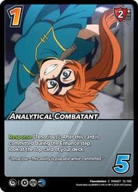 Analytical Combatant - UniVersus: My Hero Academia: Girl Power - UniVersus card